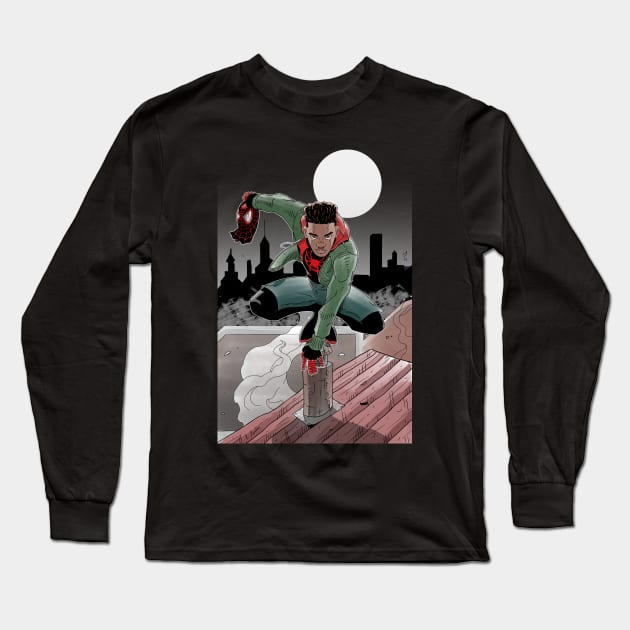 Hero for Miles Long Sleeve T-Shirt by ArtbyMyz